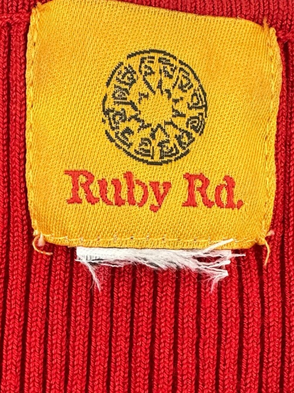 Y2K Ruby Rd. Red Ribbed Tank Top - Picture 7 of 9